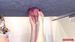 Play Milf Slut AnnyCandy Painfully Stretches Boyfriend's Balls on Milking Table