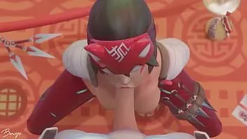 play Overwatch kiriko hentai sex 3d sfm kompilasi